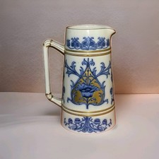 1898 William Moorcroft MacIntyre Art Nouveau Florian ware jug - 8 inches tall
