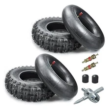 4.10/3.50-6 4.10-6 NHS Tire and Inner Tube for Lawn Mower Wheelbarrows 4 