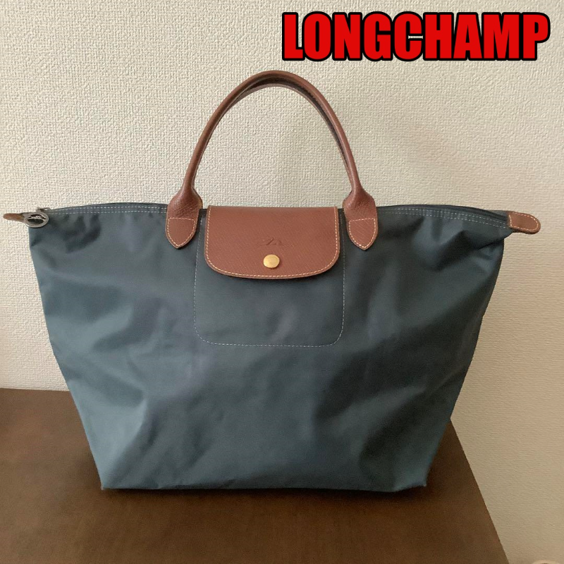 LONGCHAMP Le Pliage トートバッグ グレー　M LONGCHAMP Pliage M Tote Bag, Grey Nylon Women USED From Japan | eBay