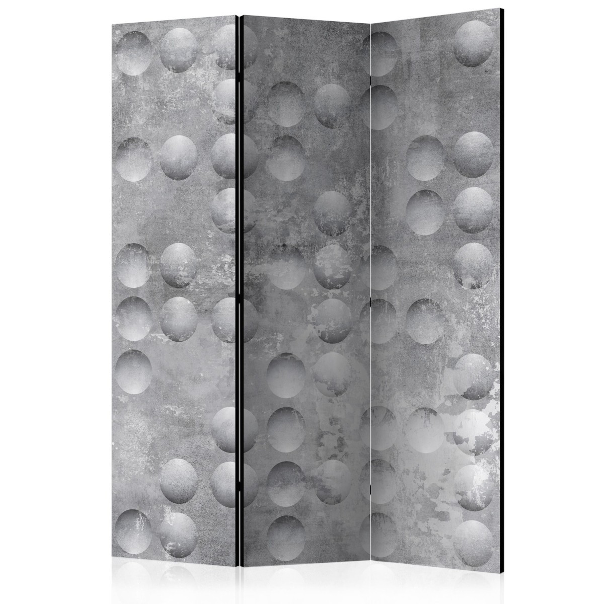 Paravent 3 volets motif bulles design moderne 135x172