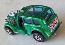 WOW 1971 Blister Pull Cockney Cab Green Color  Original Redline HotWheels Car