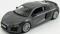 Maisto 1/24 Audi R8 V10 Plus Coupe 2015 Carbon Grau Statisches Modell Diecast