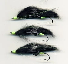 Trout Flies: MINI Snake Flies: White Back Devils : x3 size 8 UK Tied (code 753)