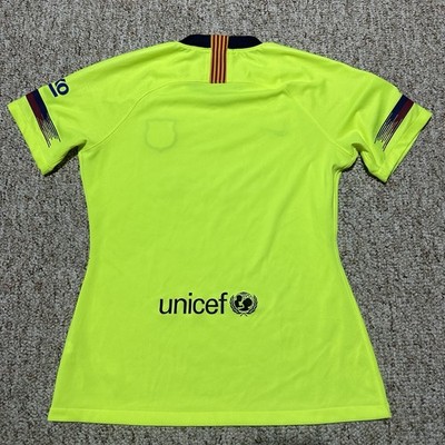 Nike FC Barcelona 2018–19 Away Jersey Women's M Green La Liga