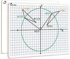 Dry Erase XY Axis Graph Lap Boards 9  X 12  f...