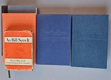 Lot Of 5 Vintage Alcoholics Anonymous Books, As Bill Sees It, Comes Of Age
