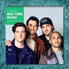 Big Time Rush 2026 Music Legends Calendar, 12-Month Star Wall Calendar