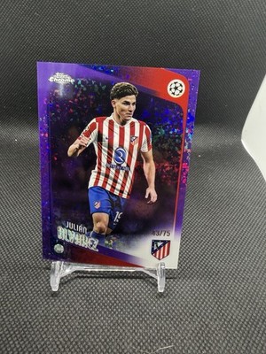 Topps Chrome UCC 2025/26 Julian Alvarez /75 Purple Speckle