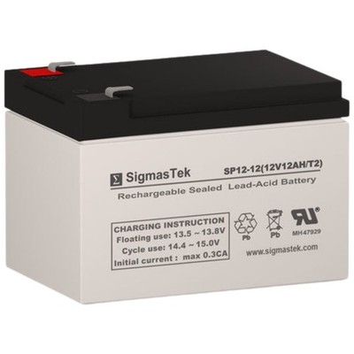 SigmasTek SP12-12T2 Replacement Battery Compatible w/ APC SMART-UPS SU620NET UPS