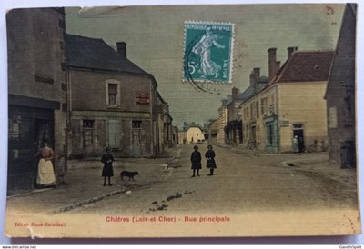 Chatres, Loir et Cher - Rue Principale - Hotel de la Poste, Maison Gauthier - Pl