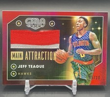 2015-16 Panini Gala - Main Attraction Memorabilia Jeff Teague /10 SSP