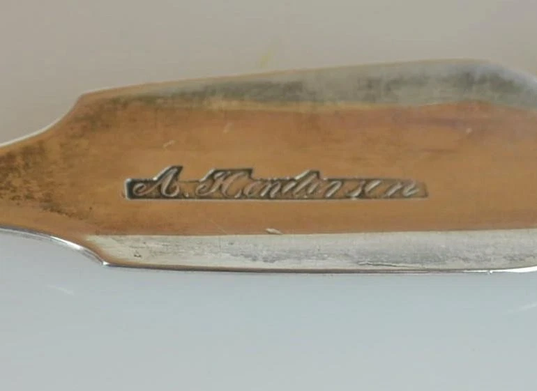 ADAM HENDERSON MONEDA PLATA PINZAS AZÚCAR c1840 - POUGHKEEPSIE NY - 6" - 45,4 GRAMOS Foto 3 de 4