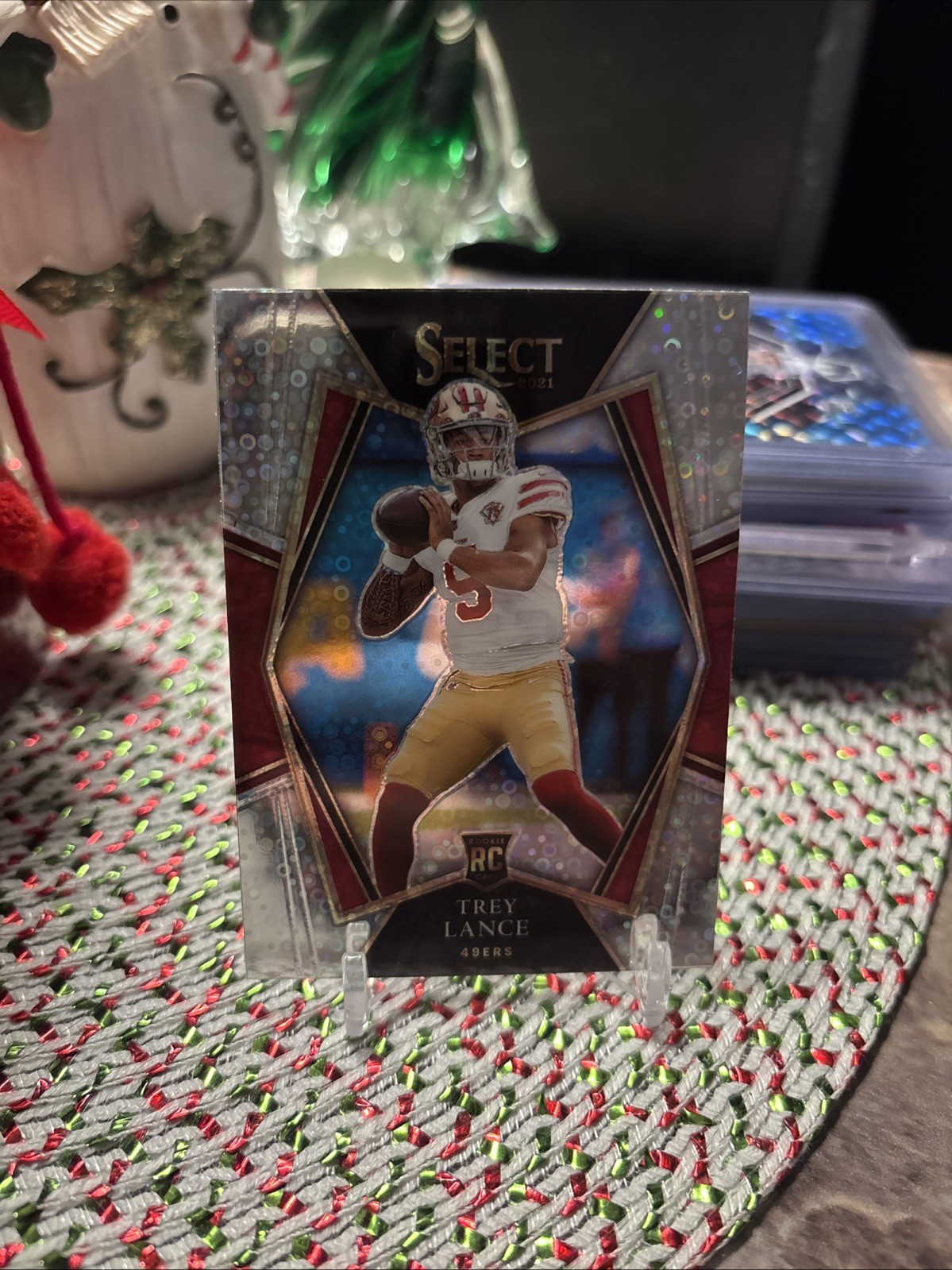 2021 Panini Select - Premier Level Trey Lance #145 Disco Prizm (RC)