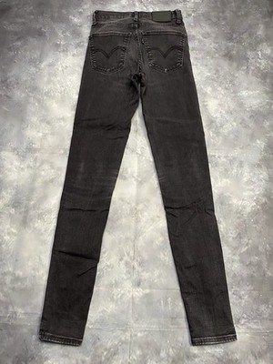 Levi s Premium Mile High Rise Super Skinny Jeans Damen Grau W29 #I1-6