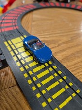Tyco Mazda Miata Convertible Blue HO Slot Car E/ HP-7 Chassis. Vintage