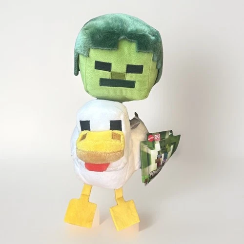NWT  Minecraft 8" Plush Zombie Chicken Jockey Toy Stuffed Animal