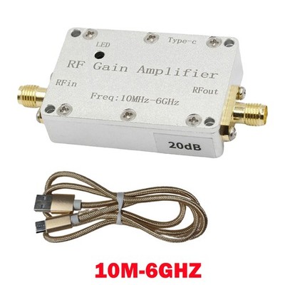 10M-6GHz RF Amplifier 20dB High Gain Driver Receiving Amplifier For GPS Receiver