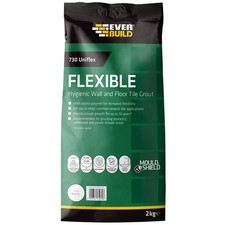 Everbuild 730 Uniflex Hygienic Tile Grout White 2.5kg