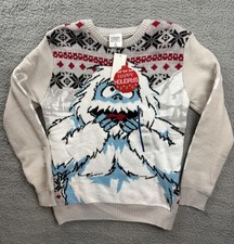 Rudolph The Red-Nosed Reindeer Sweater Boys Large Gray Bumble Christmas Graphic