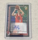 2025-26 Topps Yang Hansen Black Rainbow On Card Auto RC 03/10