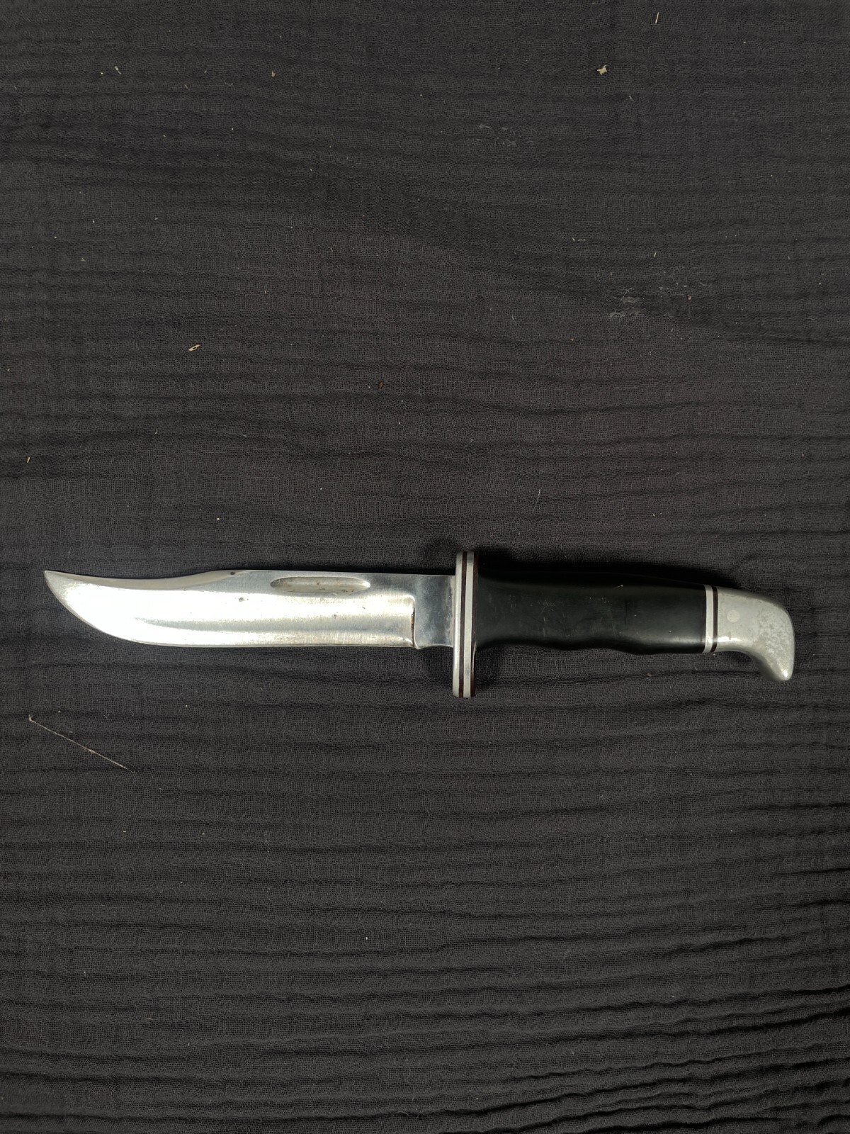 Vintage USA Handmade Buck Fixed Blade Knife With Leather Case eBay