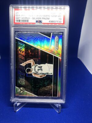 2017 Panini Prizm Get Hyped! Silver Giannis Antetokounmpo