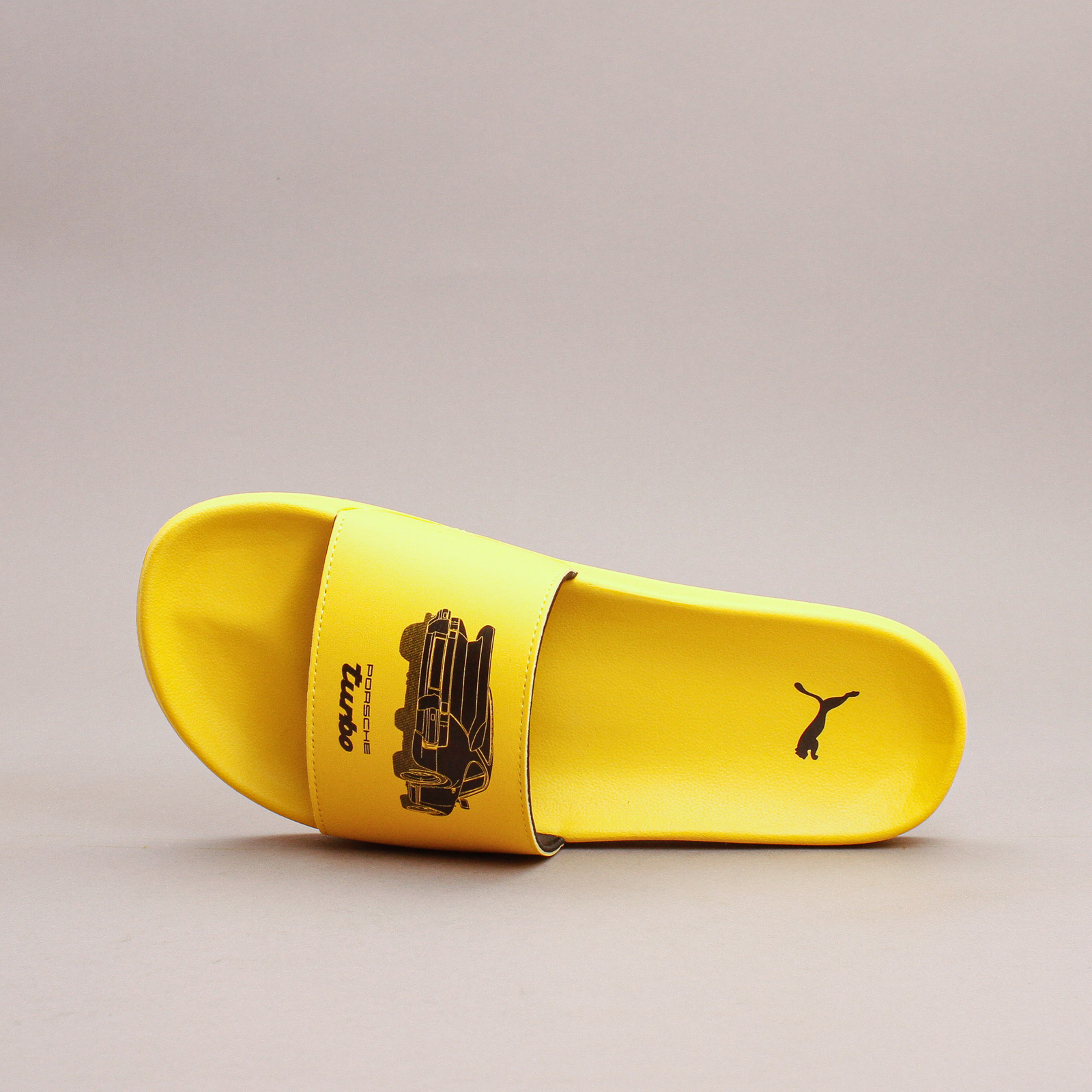 Puma PL Porsche Turbo Legacy Leadcat 2.0 Лимонно - черные шлепанцы-сандалии Новые 307568-02