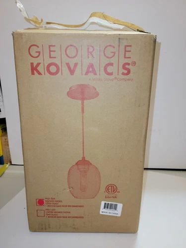 Kovacs P931-084 Brushed Nickel Glass Convertible 1-Light Pendant / Wall Sconce - Picture 3 of 8