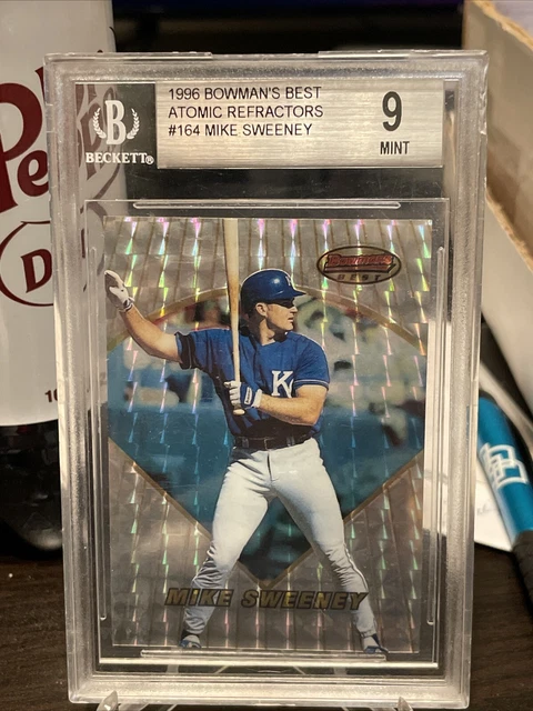 1996 Bowman's Best Atomic Refractor #164 Mike Sweeney bgs 9