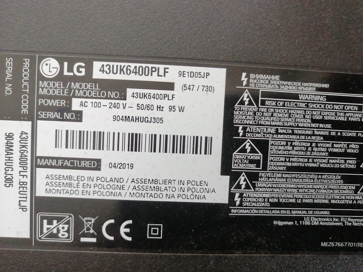 Scheda T-Con LG 32LM6300PLA – Schienale LED TV – Nuova, 100% Funzionante