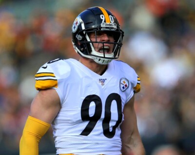 8x10 Photo TJ WATT Pittsburgh Steelers Defensive Player of the Year 100 Sacks