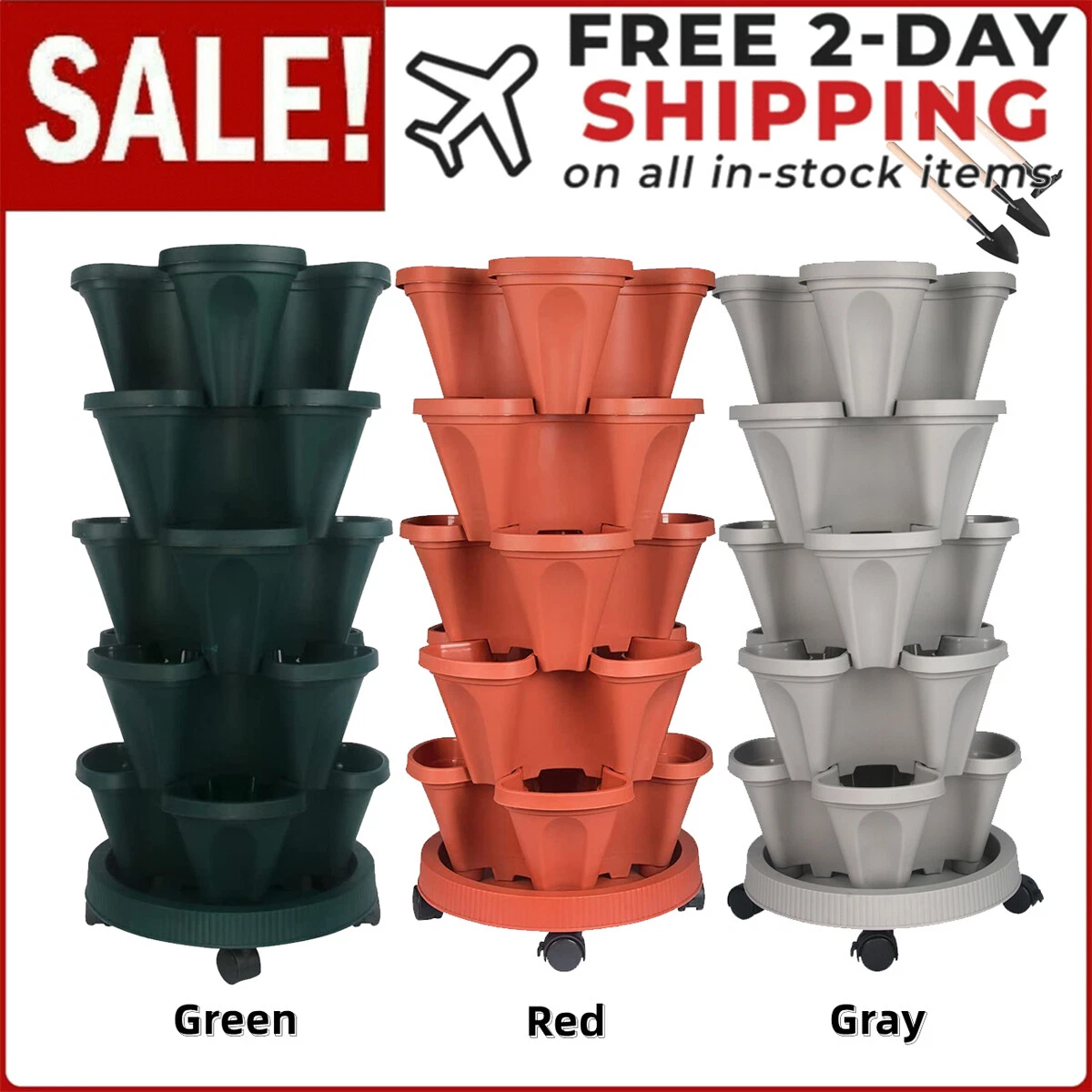 Stackable planters discount