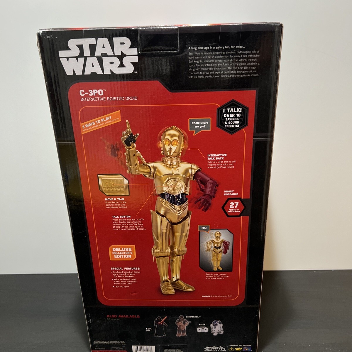 STAR WARS C-3PO 電子音声機能付き STAR WARS C-3PO Force Awakens Interactive ROBOTIC Droid 16