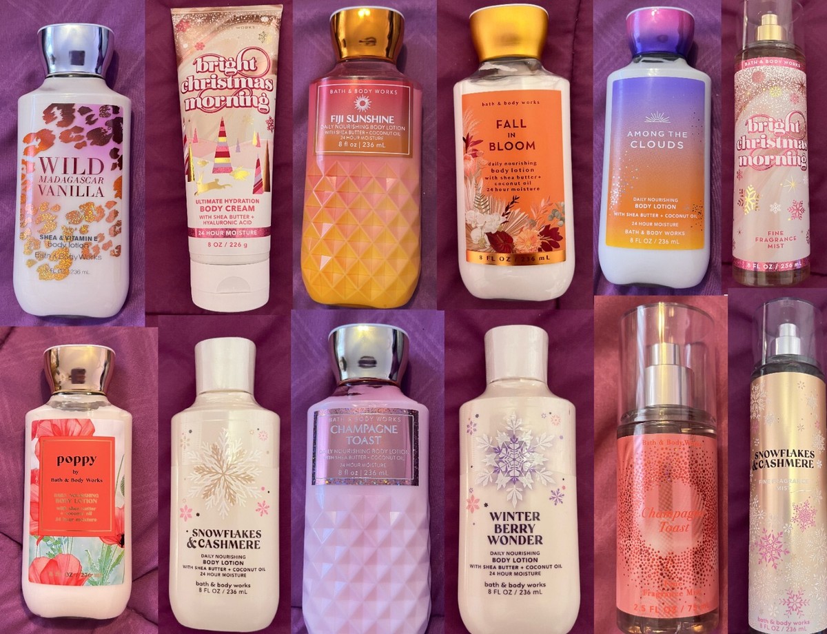 Bath Body Works: Variety of Scents of Mists, Body Lotions