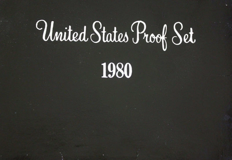 1980 P+D+S Mint Proof Set ~ Anthony Kennedy Washington Roosevelt Jefferson   - Image 3 of 3