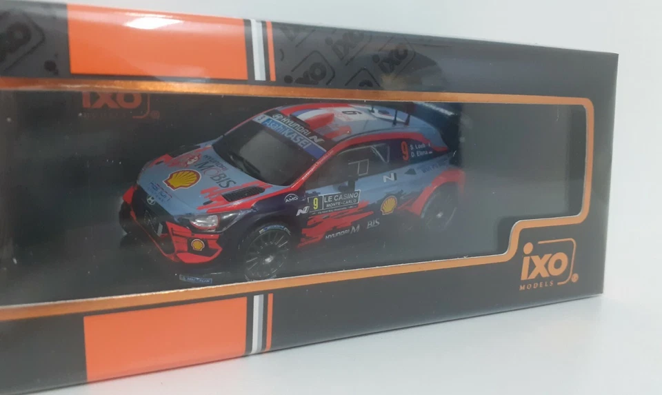 MODELLINO AUTO DIECAST SCALA 1:43 IXO HYUNDAI i20 WRC LOEB RALLY MONTECARLO 2020 - Immagine 2 di 4