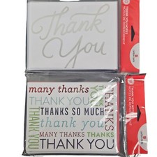 New Carlton Cards Thank You Notes Lot Of 2 Packages Of 10 Cards With Envelopes