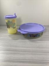 Tupperware Tiwi Meal Set Sippy Cup Bowl Seal New