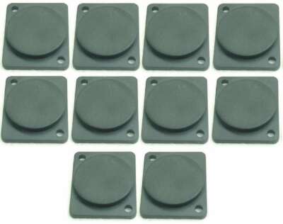 10x Adam Hall Kunststoffleermodul Blindkappe Rackblende D Typ 24mm Blindstopfen