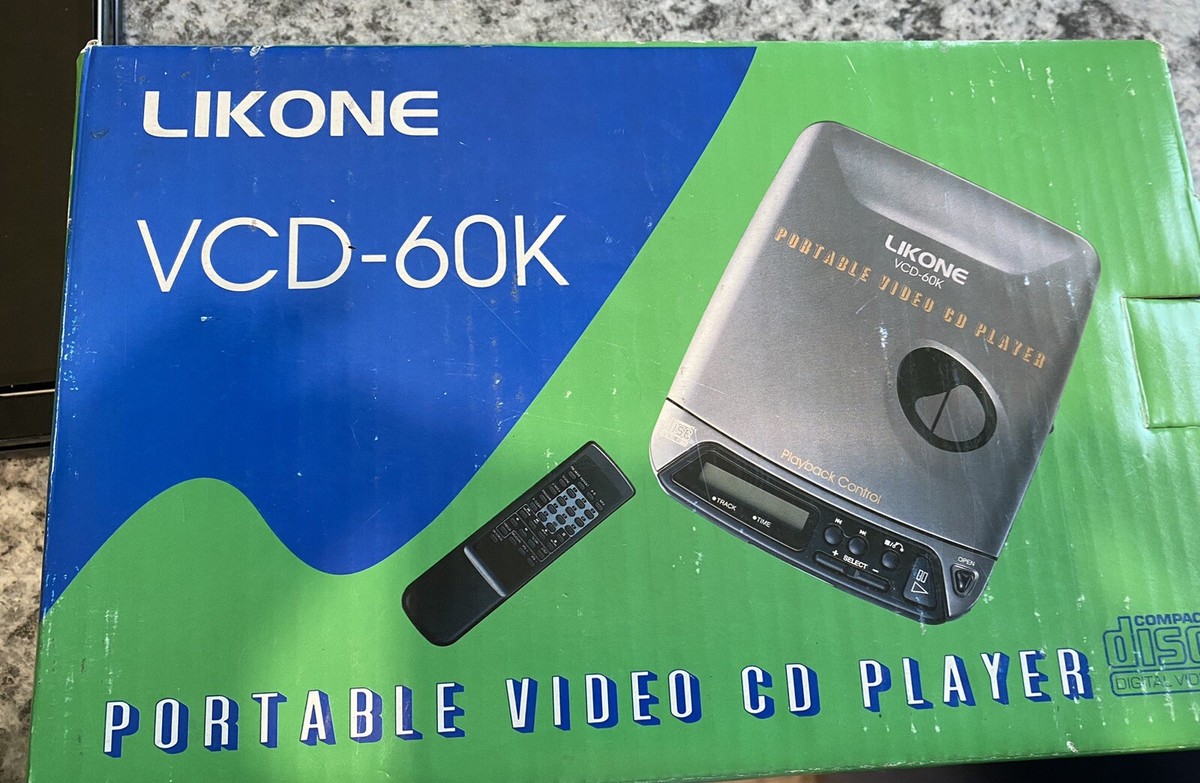 Likone VCD-60K Portable Video Cd Player No Remote Vintage | eBay