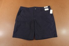 Aeropostale Womens Size 12 Navy Blue Mid Rise 9" Inseam Bermuda Shorts NWT