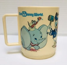 Walt Disney World Deka Mickey Mouse Club Plastic Cup Mug Vintage