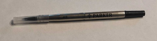 Recharge Parker Roller Ball 0.5mm Encre Noire - Aluminium - Neuf Avec Défauts