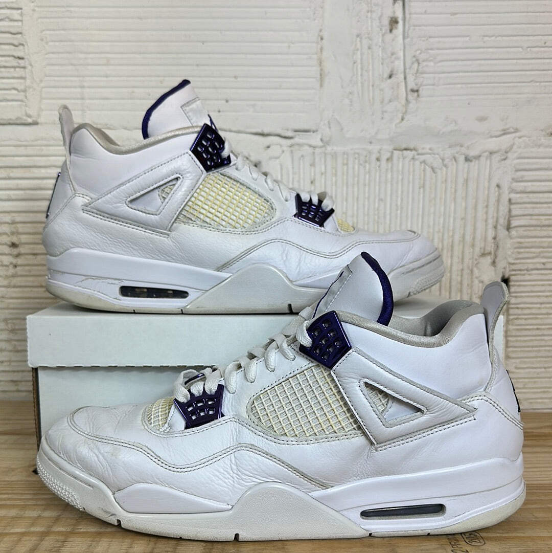 Metallic Jordan 4 purple size 14 **Extremely hard to find and rare size** Jordan 4 Retro GS  main image 3