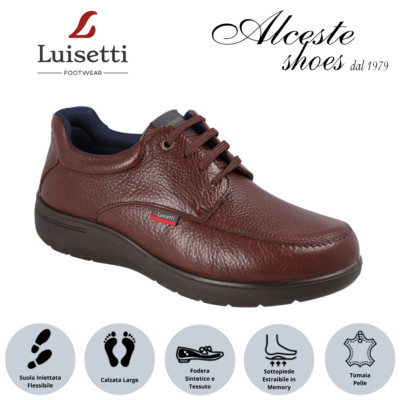 Luisetti Scarpa Comfort Donna Lady 17714ST - Scarpe Da Lavoro In Pelle, Comode Per Cameriere, Infermiere, Insegnanti