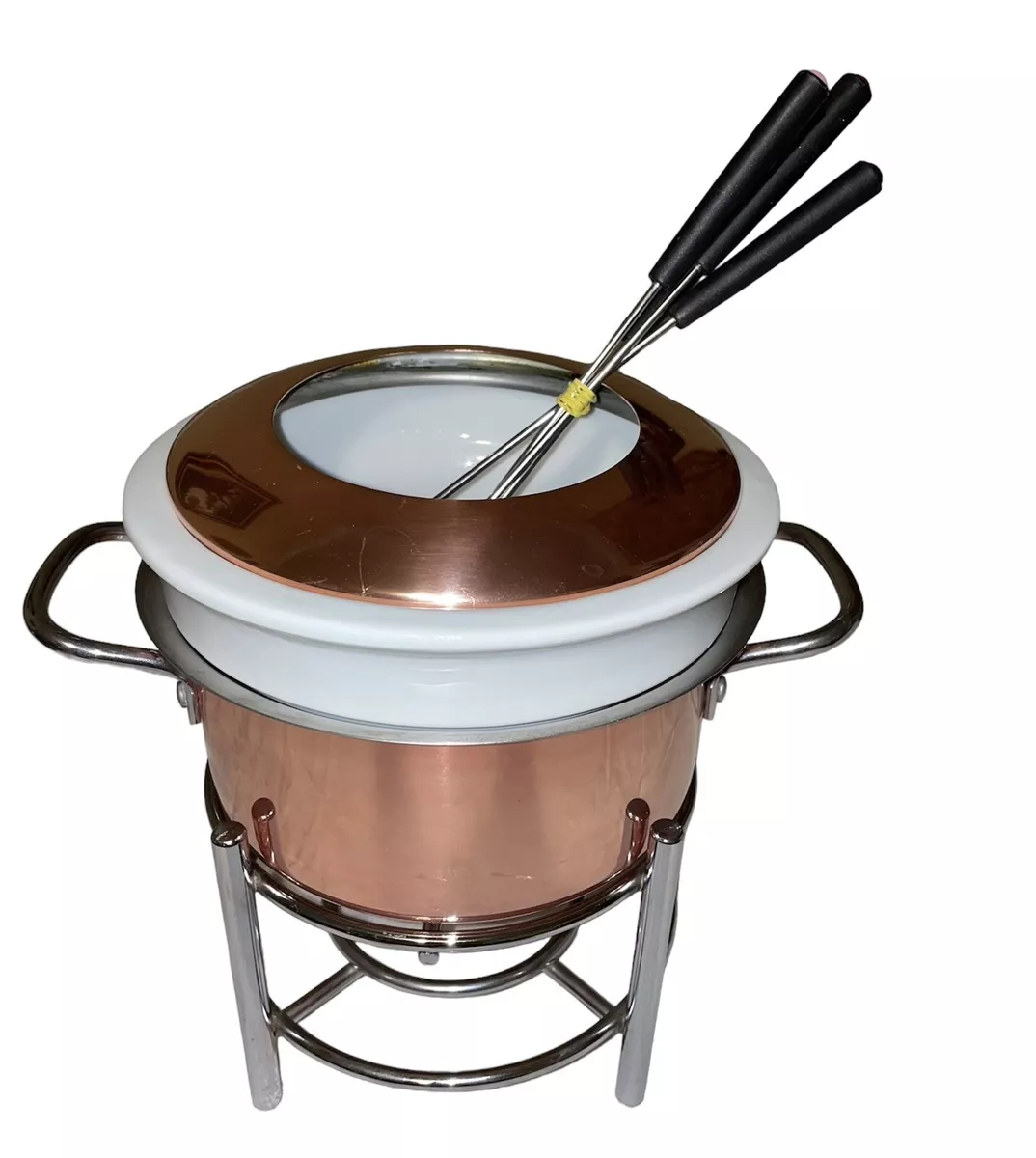 Ruffoni Historia Hammered Copper Fondue Pot