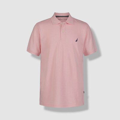 Nautica Toddler Boy's Pink Anchor Short Sleeve Polo Shirt Size 3T