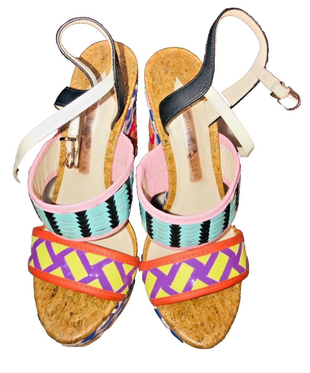 Sophia Webster Celia Platform Sandal Colorblock Rainbow Sophia Webster Celia Platform Sandal Colorblock Rainbow