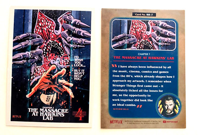 2022 ZEROCOOL STRANGER THINGS MASSACRE AT HAWKINS LAB BB-7 BUTCHER BILLY ART