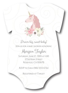 unicorn baby shower shirts